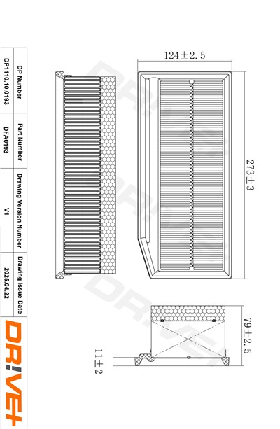 Dr!ve+ DP1110.10.0193 Číslo výrobce: DFA0193. EAN: 5907714151675.
