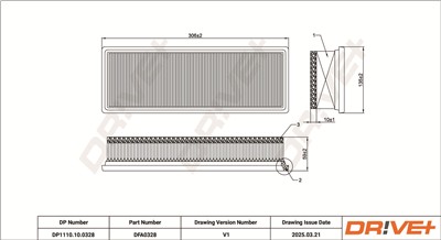 Dr!ve+ DP1110.10.0328 Číslo výrobce: DFA0328. EAN: 5907714170591.