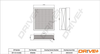 Dr!ve+ DP1110.10.0356 Číslo výrobce: DFA0356. EAN: 5907714170874.