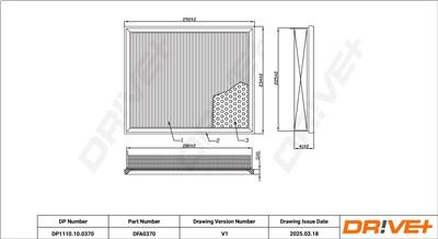 Dr!ve+ DP1110.10.0370 Číslo výrobce: DFA0370. EAN: 5907714171017.