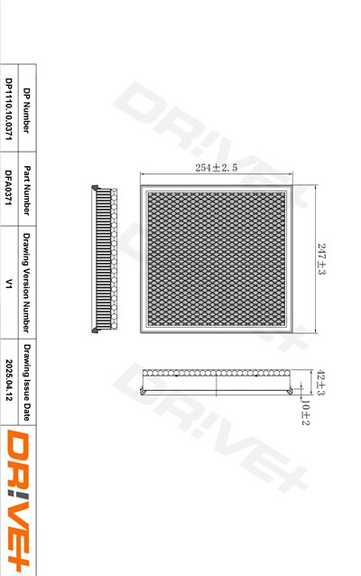 Dr!ve+ DP1110.10.0371 Číslo výrobce: DFA0371. EAN: 5907714171024.
