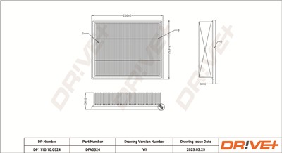 Dr!ve+ DP1110.10.0524 Číslo výrobce: DFA0524. EAN: 5907714172557.