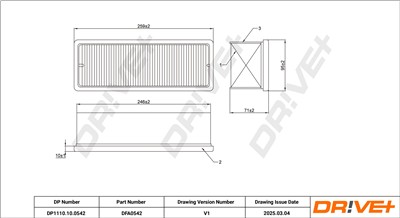 Dr!ve+ DP1110.10.0542 Číslo výrobce: DFA0542. EAN: 5907714172731.