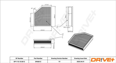 Dr!ve+ DP1110.10.0612 Číslo výrobce: DFA0612. EAN: 5907714173431.