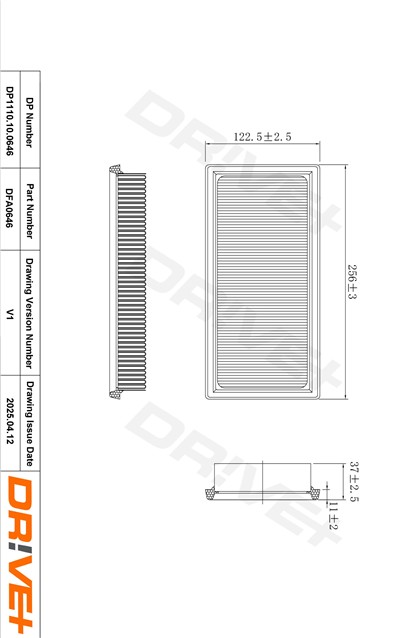 Dr!ve+ DP1110.10.0646 Číslo výrobce: DFA0646. EAN: 5907714173776.