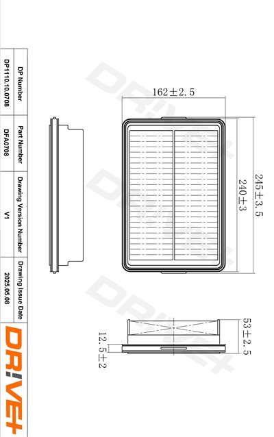 Dr!ve+ DP1110.10.0708 Číslo výrobce: DFA0708. EAN: 5907714174391.