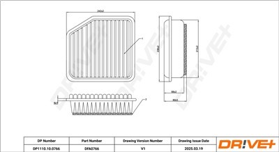 Dr!ve+ DP1110.10.0766 Číslo výrobce: DFA0766. EAN: 5907714179389.