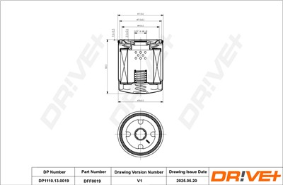 Dr!ve+ DP1110.11.0019 Číslo výrobce: DFL0019. EAN: 5907714163845.