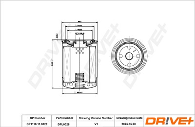 Dr!ve+ DP1110.11.0028 Číslo výrobce: DFL0028. EAN: 5907714163418.