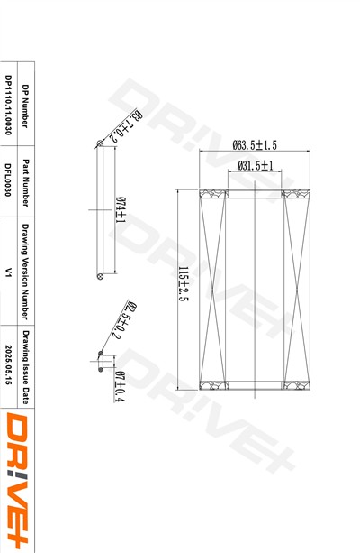 Dr!ve+ DP1110.11.0030 Číslo výrobce: DFL0030. EAN: 5907714163357.