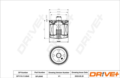 Dr!ve+ DP1110.11.0045 Číslo výrobce: DFL0045. EAN: 5907714163524.