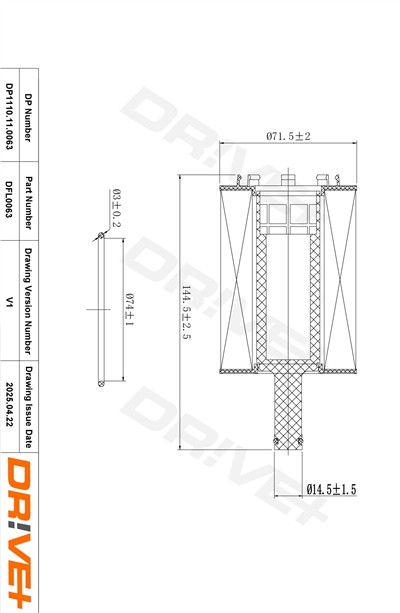 Dr!ve+ DP1110.11.0063 Číslo výrobce: DFL0063. EAN: 5907714163166.