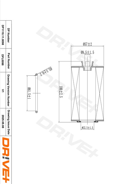 Dr!ve+ DP1110.11.0098 Číslo výrobce: DFL0098. EAN: 5907714163265.