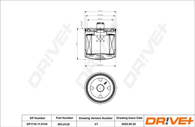 Dr!ve+ DP1110.11.0139 Číslo výrobce: DFL0139. EAN: 5907714152092.