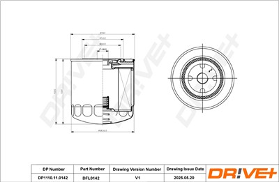 Dr!ve+ DP1110.11.0142 Číslo výrobce: DFL0142. EAN: 5907714152122.