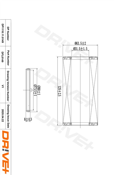 Dr!ve+ DP1110.11.0149 Číslo výrobce: DFL0149. EAN: 5907714152191.