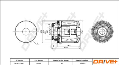 Dr!ve+ DP1110.11.0164 Číslo výrobce: DFL0164. EAN: 5907714152344.