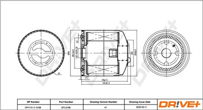 Dr!ve+ DP1110.11.0168 Číslo výrobce: DFL0168. EAN: 5907714152382.
