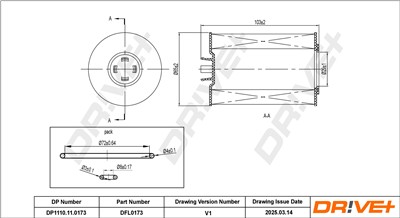 Dr!ve+ DP1110.11.0173 Číslo výrobce: DFL0173. EAN: 5907714152436.