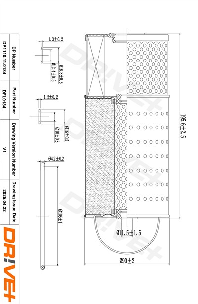 Dr!ve+ DP1110.11.0184 Číslo výrobce: DFL0184. EAN: 5907714166846.