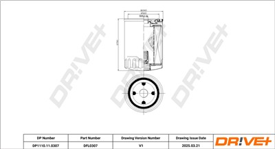 Dr!ve+ DP1110.11.0307 Číslo výrobce: DFL0307. EAN: 5907714168079.