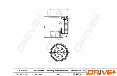 Dr!ve+ DP1110.11.0337 Číslo výrobce: DFL0337. EAN: 5907714199332.