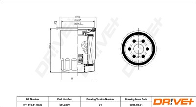 Dr!ve+ DP1110.11.0339 Číslo výrobce: DFL0339. EAN: 5907714199356.