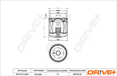 Dr!ve+ DP1110.11.0345 Číslo výrobce: DFL0345. EAN: 5907714199417.