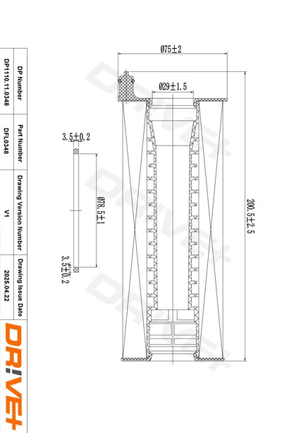 Dr!ve+ DP1110.11.0348 Číslo výrobce: DFL0348. EAN: 5907714199448.