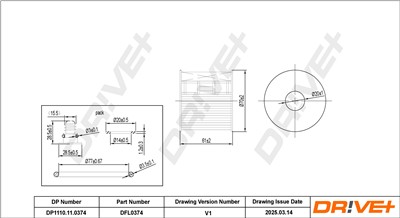 Dr!ve+ DP1110.11.0374 Číslo výrobce: DFL0374.
