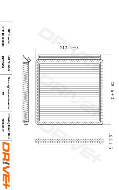 Dr!ve+ DP1110.12.0008 Číslo výrobce: DFC0008. EAN: 5907714162923.