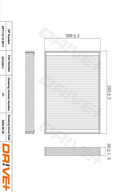 Dr!ve+ DP1110.12.0011 Číslo výrobce: DFC0011. EAN: 5907714162589.