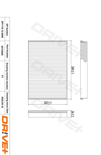 Dr!ve+ DP1110.12.0080 Číslo výrobce: DFC0080. EAN: 5907714152603.