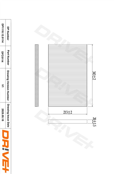 Dr!ve+ DP1110.12.0114 Číslo výrobce: DFC0114. EAN: 5907714152948.