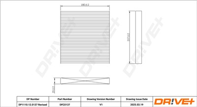 Dr!ve+ DP1110.12.0137 Číslo výrobce: DFC0137. EAN: 5907714153174.