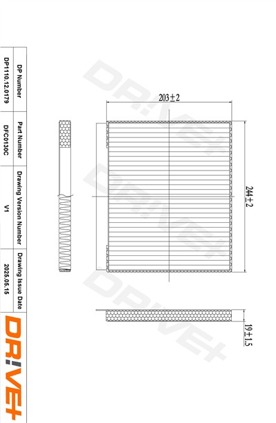 Dr!ve+ DP1110.12.0179 Číslo výrobce: DFC0130C. EAN: 5907714153594.