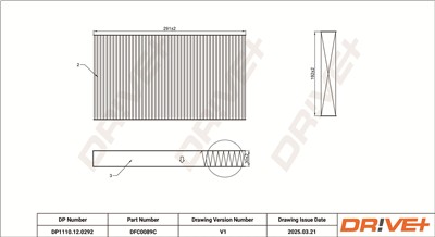 Dr!ve+ DP1110.12.0292 Číslo výrobce: DFC0089C. EAN: 5907714154720.