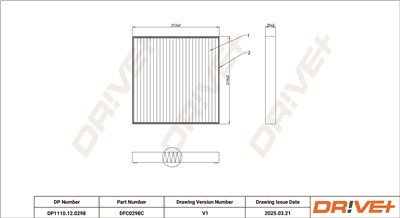Dr!ve+ DP1110.12.0298 Číslo výrobce: DFC0298C. EAN: 5907714154782.