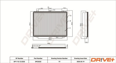 Dr!ve+ DP1110.12.0333 Číslo výrobce: DFC0333. EAN: 5907714166198.