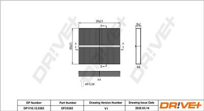 Dr!ve+ DP1110.12.0383 Číslo výrobce: DFC0383. EAN: 5907714166693.