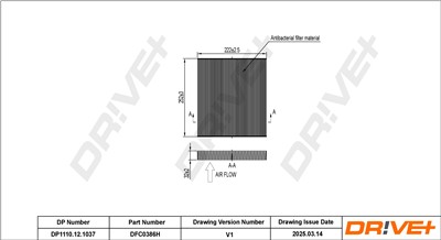 Dr!ve+ DP1110.12.1037 Číslo výrobce: DFC0386H. EAN: 7630556928218.
