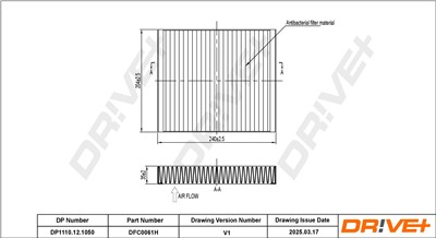 Dr!ve+ DP1110.12.1050 Číslo výrobce: DFC0061H. EAN: 7630556928348.