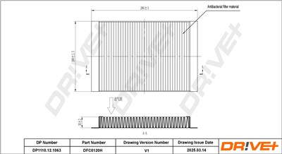 Dr!ve+ DP1110.12.1063 Číslo výrobce: DFC0120H. EAN: 7630556928478.