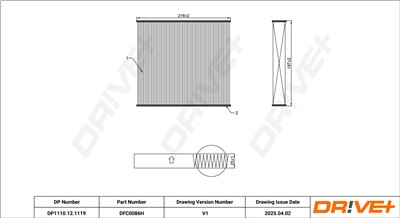 Dr!ve+ DP1110.12.1119 Číslo výrobce: DFC0086H. EAN: 7630556929031.