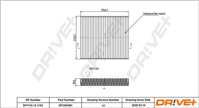 Dr!ve+ DP1110.12.1124 Číslo výrobce: DFC0038H. EAN: 7630556929086.