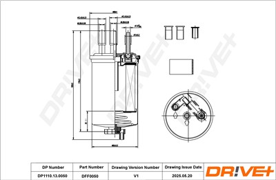 Dr!ve+ DP1110.13.0050 Číslo výrobce: DFF0050. EAN: 5907714164293.
