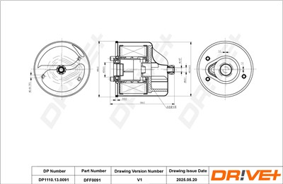 Dr!ve+ DP1110.13.0091 Číslo výrobce: DFF0091. EAN: 5907714164408.