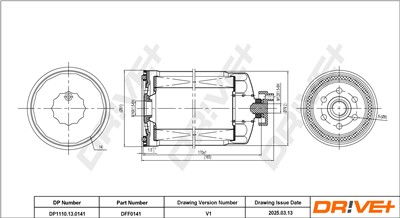 Dr!ve+ DP1110.13.0141 Číslo výrobce: DFF0141. EAN: 5907714155307.