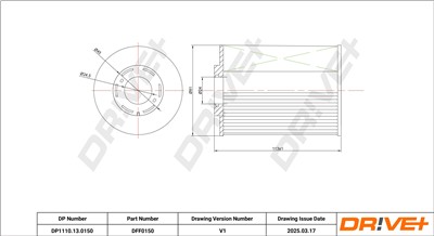 Dr!ve+ DP1110.13.0150 Číslo výrobce: DFF0150. EAN: 5907714155390.