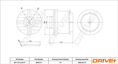 Dr!ve+ DP1110.13.0177 Číslo výrobce: DFF0177. EAN: 5907714168413.